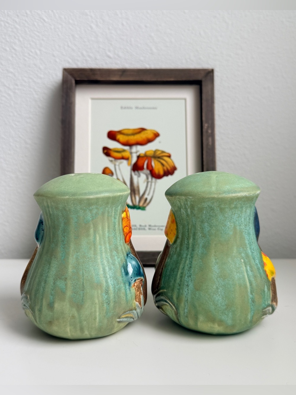 Oversized Mushroom Salt & Pepper Shakers, Merry Mushroom Style, Texas Pottery - Picture 4 of 10